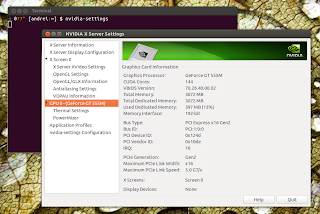 Nvidia settings Ubuntu