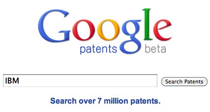 Google Patents IBM 1023 nouveaux brevets pour Google !
