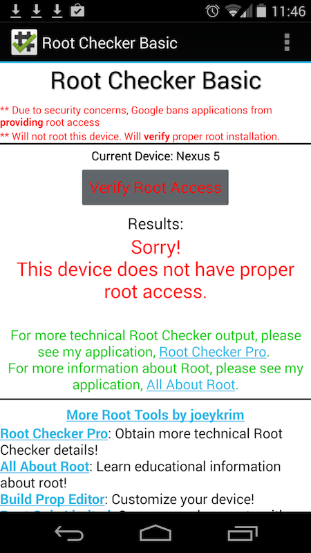 Screenshot 2014 01 03 11 46 39 Comment savoir si votre telephone Android est rooté